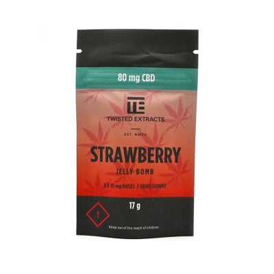 Twisted Extracts CBD Jelly Bombs -Strawberry