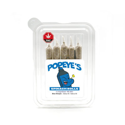 Popeyes Infused Spinach Rolls - Blue Sharpie
